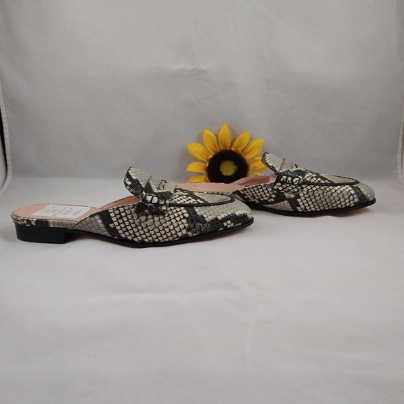 J.Crew Womens Academy Snake Leather Penny Loafers 6 - Picture 12 of 16